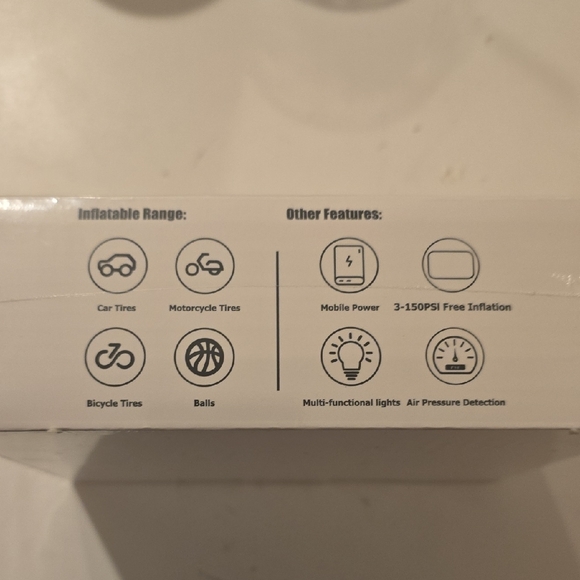 Ultra-Portable Inflation Pump - White - Picture 4 of 4